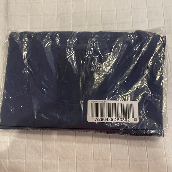 Denim D & Co. top short sleeve pullover jersey navy blue women’s size 3X new - Picture 2 of 11